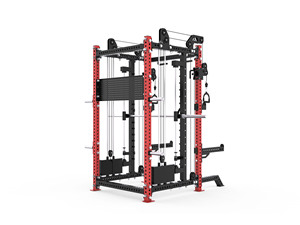 Máquina de entrenamiento funcional de doble <span class=keywords><strong>cable</strong></span> con rack de potencia, estructura de acero de alta resistencia, equipo comercial de gimnasio para entrenamiento de fuerza de cuerpo completo - Product Image 2