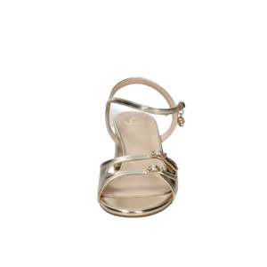 Sandales à talons pour femmes Gold & Gold, talon de 5,5 cm, taille 41, finition or métallique - Product Image 3