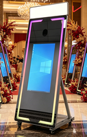 Nouvelle Cabine Photo Miroir 2026 avec Écran Tactile 43/32 Pouces pour Fêtes, Imprimante Portable pour Selfie Photo Booth