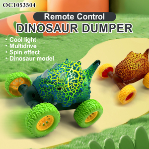 Jouet de voiture télécommandée amusant pour enfants, <span class=keywords><strong>dinosaure</strong></span>, <span class=keywords><strong>pas</strong></span> <span class=keywords><strong>cher</strong></span>, RC, cascade, roulement - Product Image 2