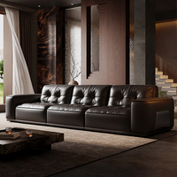 Ensemble de canapés modulaires en cuir de luxe moderne, design en forme de L, pour la maison, le bureau, l'appartement et l'hôtel, cuir véritable
