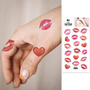 Ingrosso nuovi disegni di san valentino impermeabili adesivi temporanei del tatuaggio <span class=keywords><strong>amore</strong></span> disegni cuore tatuaggio di arti del corpo - Product Image 6