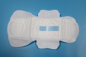 Tovagliolo sanitario monouso personalizzato in fabbrica con stampa <span class=keywords><strong>blu</strong></span> tamponi mestruali in cotone per la salute delle donne - Product Image 5