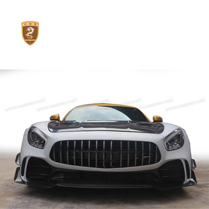 Ailerons avant en fibre de carbone style <span class=keywords><strong>PR</strong></span> pour Mercedes Benz AMG GTR, kit de garnitures aérodynamiques avant - Product Image 3