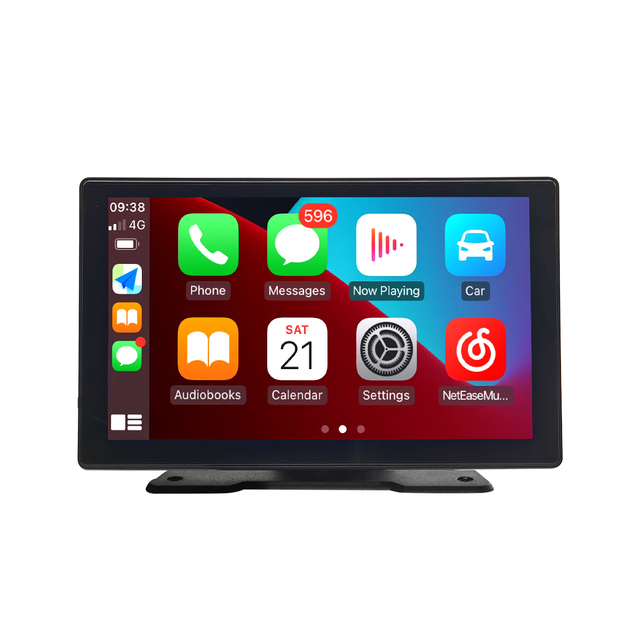Apple Carplay Android Auto Compatible 7 Inch Touch Smart Car MP5 Player FM Transmitter USB IPS Universal Rearview Mirror for DVD