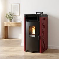 Brûleur à granulés de bois à combustion efficace pour usage intérieur WH-PD-80, écologique, 8KW, poêle à granulés de bois biomasse