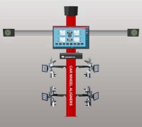 Venta combinada de elevador de alineación de cuatro ruedas popular con elevador de tijera grande Alineador de rueda de cámara de 5 megapíxeles para taller de neumáticos