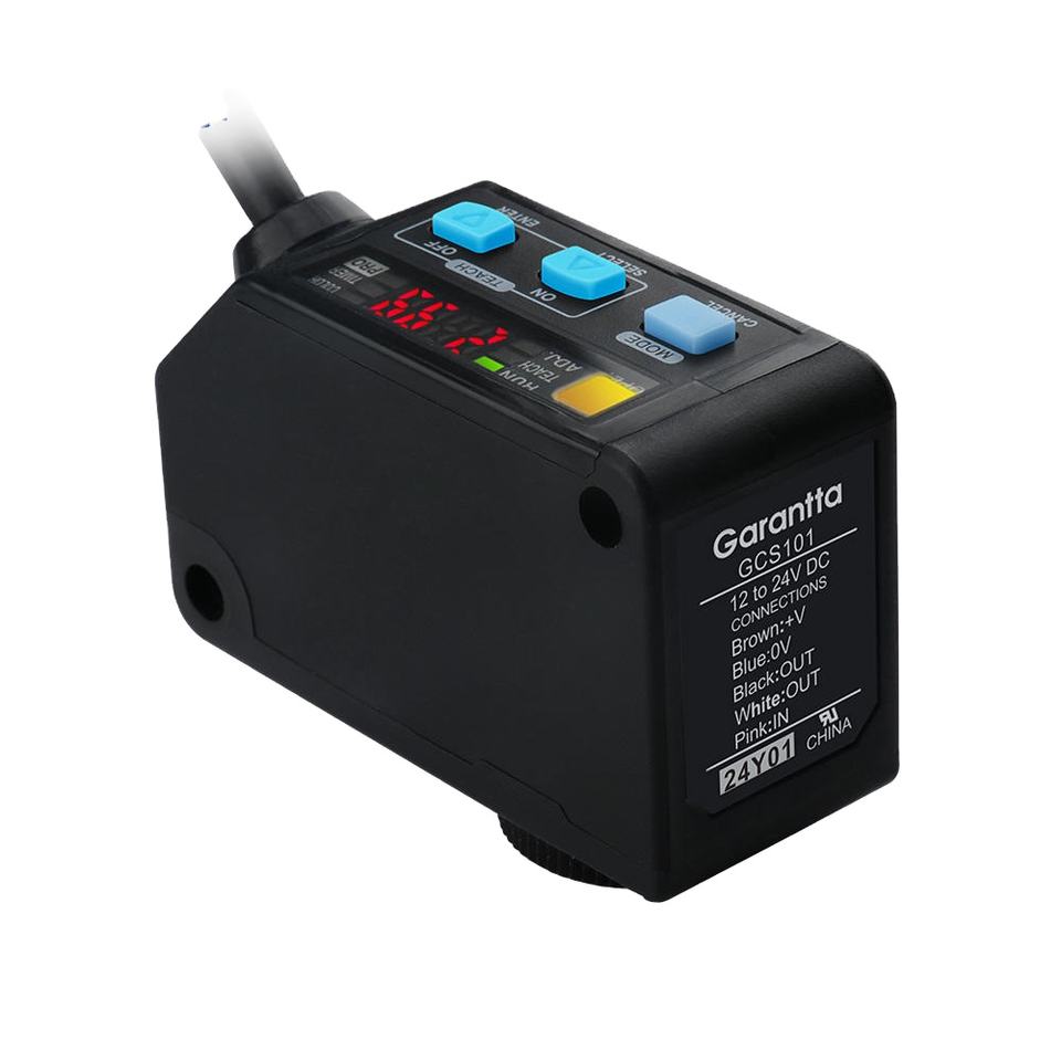 GCS101 Smart Tri-Color Sensor Teaching Mode IP67 Protection Ultra High ...