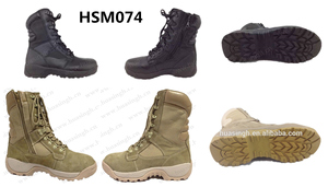 HY,Cushioning Thick EVA+rubber Sole <strong>Tactical</strong> <strong>Boots</strong> Popular in <strong>USA</strong> Classic Anti-tear Suede Leather Combat <strong>Boots</strong> with Zip HSM074 - Product Image 6