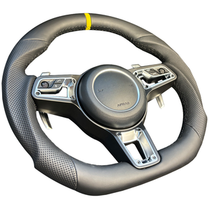 Volant de direction Pors-che amélioré compatible avec <span class=keywords><strong>Porsche</strong></span> Panamera Macan Cayenne 918 911 718 970 971 958, véritable volant en fibre de carbone - Product Image 5