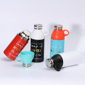 Bouteille d'eau portable en acier inoxydable 304 sous vide avec poignée, tasse de voyage - Product Image 4