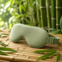 Masque de sommeil en fibre de bambou, occultation totale, doux, réglable, lavable, couleur personnalisable, OEM, pour dortoirs étudiants, vente en gros