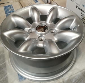 Jantes en alliage d'aluminium 13x6.0 pouces PCD 4/101.6 Offset 20mm, <span class=keywords><strong>nouveau</strong></span> design concave, finition noire pour Opel GT Olympia Minilite - Product Image 1