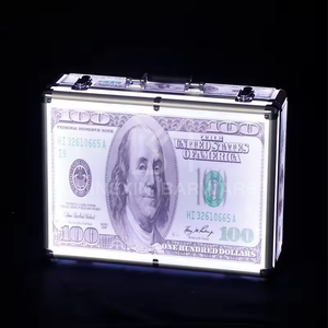 Night Club Champagne Bottle Carrier LED Liquor Display Box Stand Wine Case Dollar Design Glorifier Service Presenter - Product Image 5