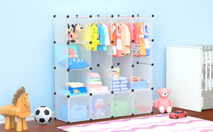 Ropero para <span class=keywords><strong>bebe</strong></span> de plstico armarios de almacenamiento de jardín de infantes armario de plástico para dormitorio de niños - Product Image 6