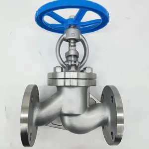 Cast Steel PN40 DN50 Steam And Oil Manual Operated Bellow Seal Stop Globe Valves