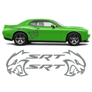 Autocollants <span class=keywords><strong>de</strong></span> voiture pour Dodge Charger Challenger SRT Caliber Durango Avenger Dart, autocollants latéraux pour jantes et portes, accessoires <span class=keywords><strong>de</strong></span> tuning - Product Image 2