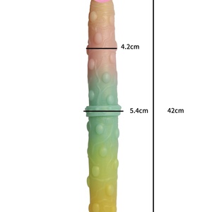Online Shopping LUUK Liquid Silicone Artificial Penis Double Headed Silicone <b>Dildo</b> for Female Lovers - Product Image 6