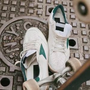 Finition classique vintage vieillie avec design en maille respirante, chaussures de marche confortables et non étouffantes, style hip-hop, chaussures décontractées. - Product Image 1