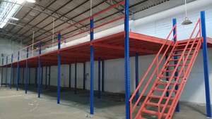 조절 가능한 고하중 강철 메자닌 2층 창고 랙 다층 내구성 녹 방지 선반 수납 다락 - Product Image 6