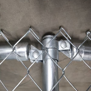 Özelleştirilmiş büyük açık galvanizli zincir bağlantı hayvan kafesi Metal köpek kulübesi/oyun parkı ile 3D modelleme için çiftlik çiti - Product Image 3