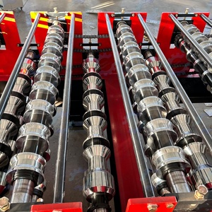 Machine de production de panneaux d'enceinte double couche pour villas en acier léger, machine de profilage à rouleaux double couche entièrement automatique - Product Image 3