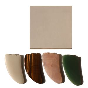 Logotipo personalizado Garra Natural Cuarzo Rosa Verde Aventurina Cristal Facial Jadeíta Jade <span class=keywords><strong>Gua</strong></span> <span class=keywords><strong>Sha</strong></span> Masajeador <span class=keywords><strong>Gua</strong></span> Shua Guasha Herramienta Facial - Product Image 3