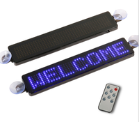 Fabricante programable 12V Mini LED ventana publicidad coche pantalla Control remoto desplazamiento mensaje pantalla LED