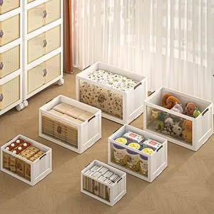 خزانة شفافة Rmier بعرض 70 سم متعددة الطبقات قابلة للطي للتخزين للملابس المنزلية للأطفال ألعاب الأطفال الكتب حاوية الوجبات الخفيفة