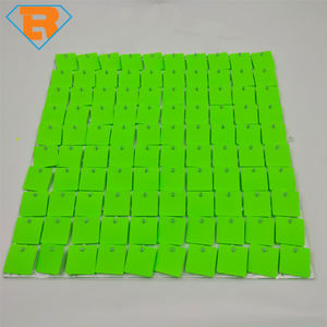 2023 Color verde fresco 4D lentejuelas Panel de rejilla transparente fondo de pared brillante para cumpleaños decoración de eventos de boda - Product Image 6