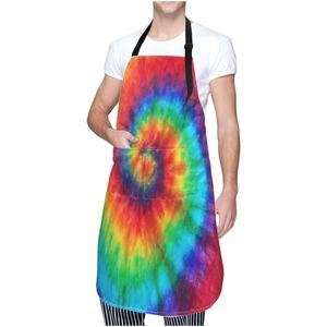 Delantal de cocina de algodón 100% de poliéster para mujeres y hombres con bolsillos, iconos, pan de trigo, tela Oxford, delantal de cocina con cuello ajustable - Product Image 1