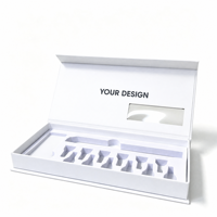 Boîte de rangement rigide magnétique pour stylos en gros, avec logo personnalisé et insert en mousse EVA mate