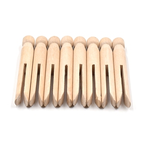 Piquet de chariot en bois de 11cm, pinces à linge rondes de la vieille école, piquet traditionnel en bois - Product Image 1