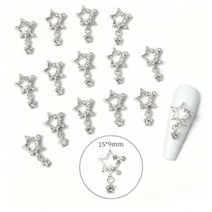 1000pcs Real Nail <b>Art</b> Sea Studs 3D Decorations Sea Star Feathers Nail <b>Sequin</b> Accessories Sea Starr - Product Image 2