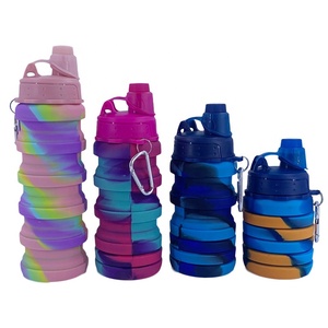 Bouteille d'eau pliable en silicone, écologique, de qualité alimentaire, pour le sport, les voyages, la randonnée, vente chaude - Product Image 1