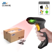 Escáner de Códigos de Barras 2D Inalámbrico y con Cable JR-650, Conexión USB Plug and Play, Lector de Códigos QR Portátil, Anti-Caídas, Escaneo Manual para Logística