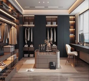 Armoire de chambre à coucher de style européen moderne, armoire sur mesure, dressing pour appartement - Product Image 2