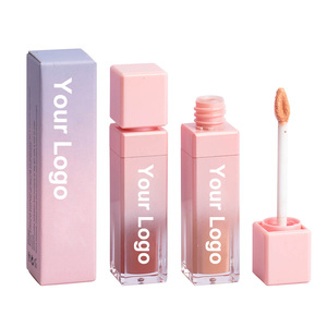 163 couleurs faible quantité minimale de commande brillant à lèvres végétalien mat étanche liquide rouge à lèvres et brillant à lèvres <span class=keywords><strong>rose</strong></span> Tube Logo personnalisé brillant à lèvres - Product Image 2