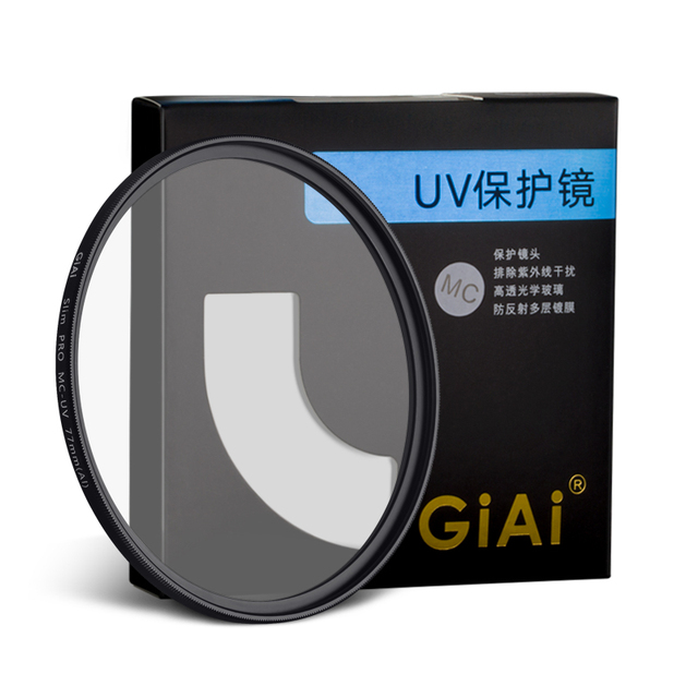 GIAI Multi-layer Coating MRC Camera Lens Filter Optical Glass Aluminum Alloy Frame 55/58/62/67/72/77/82/86mm Waterproof