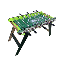 Table de baby-foot d'intérieur 35 pouces certifiée EN71, en bois, pour enfants et adolescents, 8 tiges, 2 ballons, personnalisable