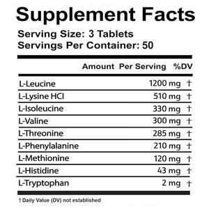 Integratore di Aminoacidi per Energia Sostenuta, Supporto del Tasso Metabolico, Miglioramento della Resistenza all'Allenamento, Capsule per lo Sviluppo Muscolare Magro - Product Image 3