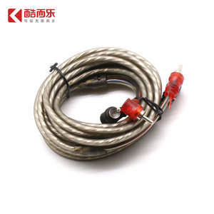 สายสัญญาณเสียงรถยนต์ Kuaili RCA สีเทา 5 เมตร ทองแดงแท้ หัวต่อแบบ Male to Male แบบขด สำหรับระบบภาพและเสียง - Product Image 3