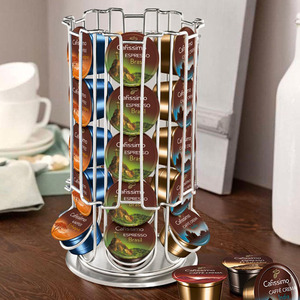Tchibo Cafissimo 360ที่วางแคปซูลกาแฟแบบหมุน,ชั้นวางแบบขาตั้ง <span class=keywords><strong>Dolce</strong></span> <span class=keywords><strong>Gusto</strong></span> ชั้นเก็บพ็อด30ชิ้น - Product Image 3