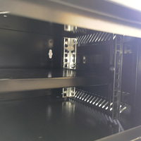 Armoire réseau murale 4U, porte en verre trempé noir, profondeur 400 mm, taille personnalisée disponible