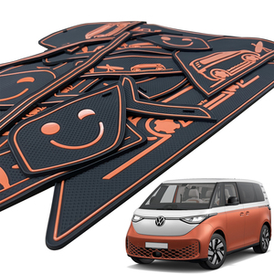 Sottobicchiere portabicchieri per auto in gomma per Volkswagen VW ID. <span class=keywords><strong>Buzz</strong></span> ID <span class=keywords><strong>Buzz</strong></span> 2022 2023 accessori auto tappetino tazza auto - Product Image 2