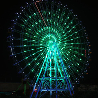 Fournisseur chinois de grande roue extérieure de 65 m de hauteur, prix d'usine pour parc d'aventure, amusement en vente