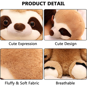Lindos Peluches de Perezoso Grandes y Suaves, Animales de Peluche Abrazables, Cojín, Regalos de Cumpleaños para Niñas, Niños, Adolescentes y Adultos - Product Image 3