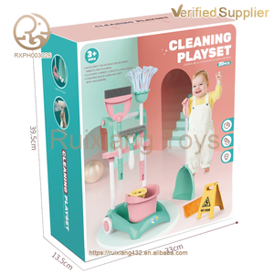 En gros Jouets transfrontaliers : Ensemble <span class=keywords><strong>de</strong></span> nettoyage <span class=keywords><strong>de</strong></span> maison avec <span class=keywords><strong>chariot</strong></span> et aspirateur, jouets <span class=keywords><strong>de</strong></span> simulation <span class=keywords><strong>de</strong></span> balayage pour enfants garçons et filles - Product Image 5