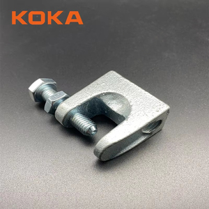 Collier <span class=keywords><strong>de</strong></span> fixation pour poutre en acier galvanisé Unistrut 3/8\" 1/2\" en fonte malléable - Product Image 2