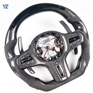 Volante Deportivo de Fibra de Carbono Personalizado de Lujo YZ con LED para BMW G20 G30 G37 G01 F90 G11 G12 G80 G38 G02 F97 F98, Versión Deportiva Mejorada - Product Image 3